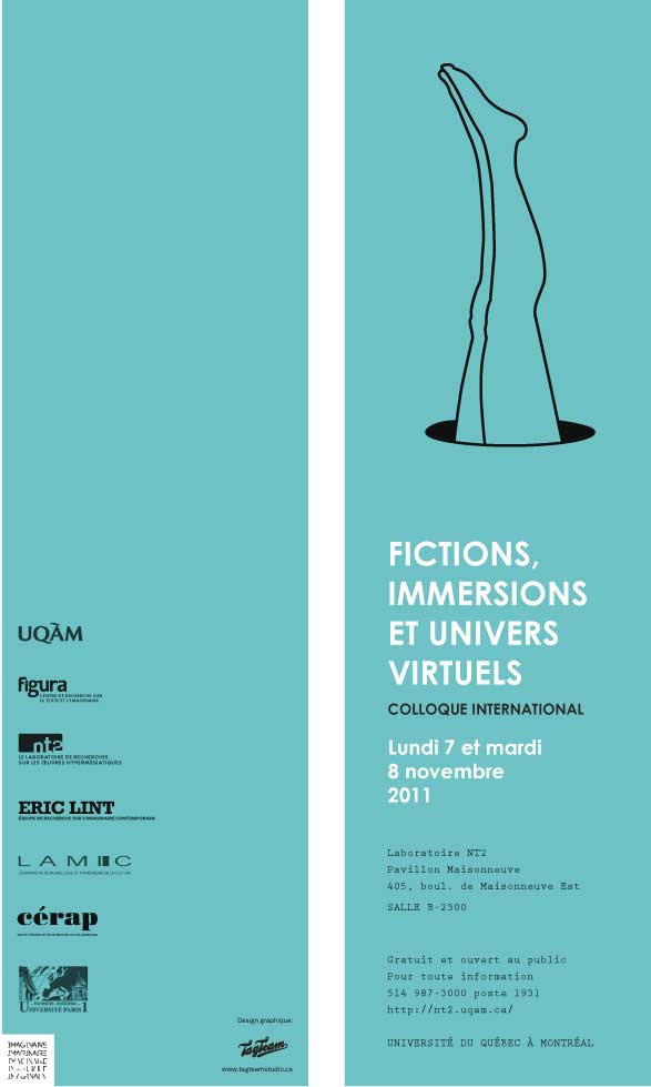 Colloque «Fictions, immersions & univers virtuels»